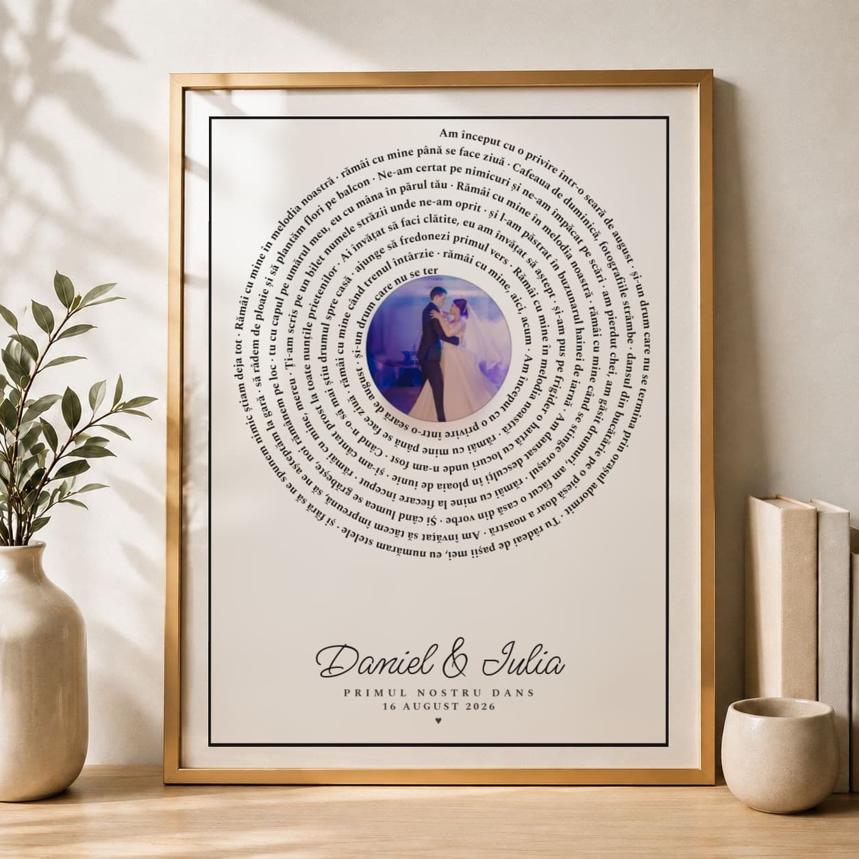 Tablou Melodia noastră personalizat