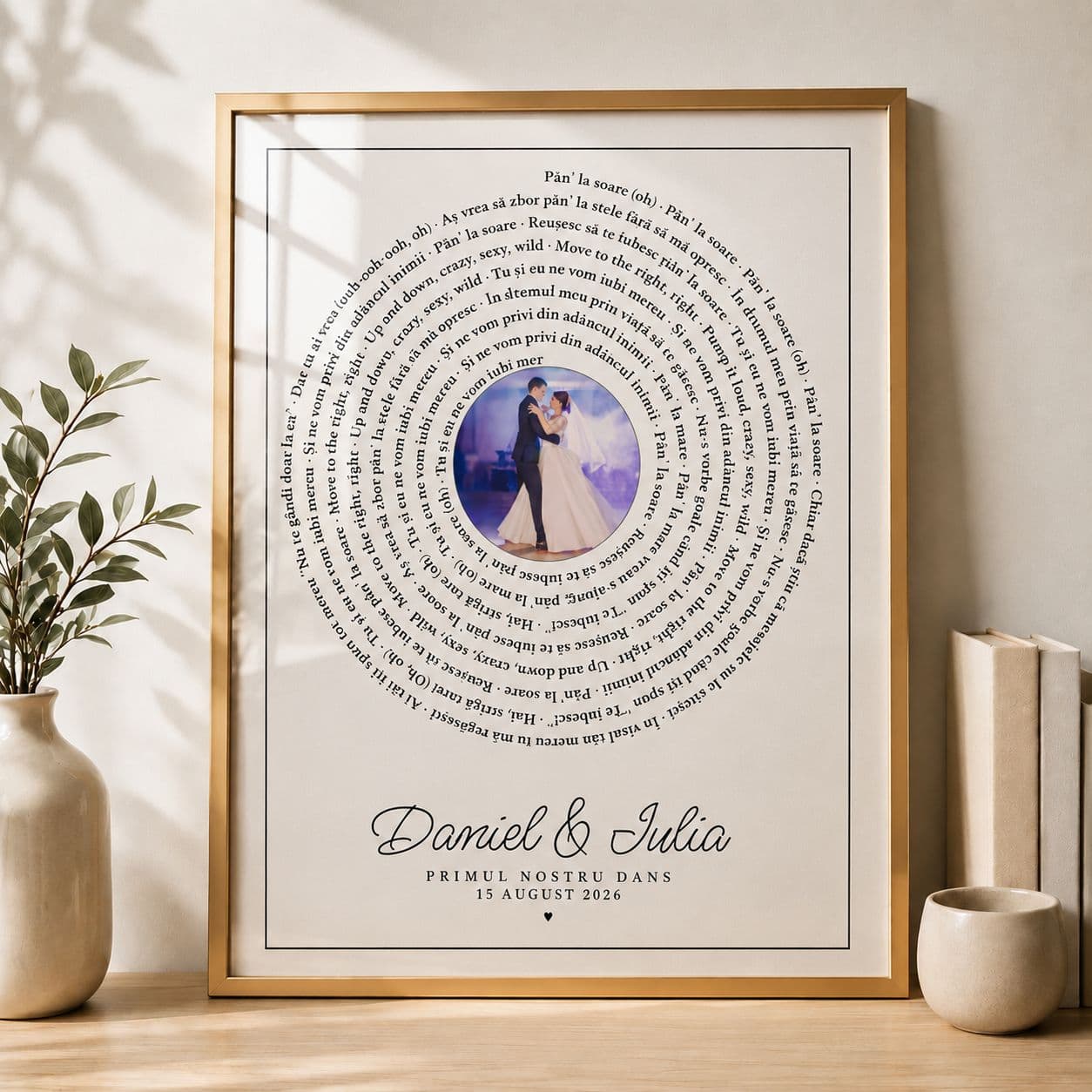 Tablou Melodia noastră personalizat