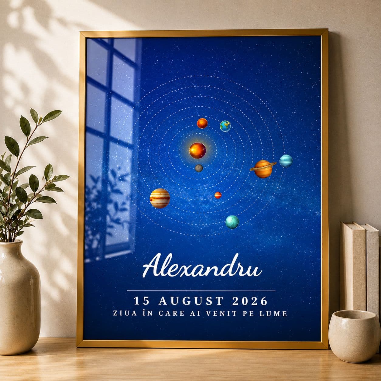 Tablou cu planetele la data ta