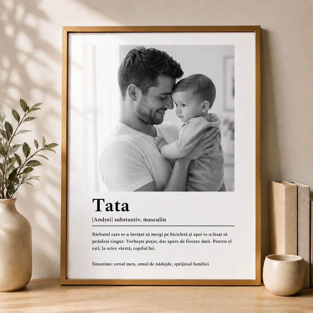 Tablou personalizat pentru tata